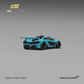 Lot57Supplies Diecast Shop CM Model 1:64 scale McLaren P1 GTR diecast car in Iridium Blue, rear three-quarter view.
