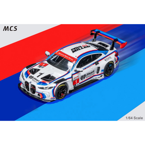 Lot57Supplies Diecast Shop MCS M4 GT3 1:64 scale diecast car in white BMW CSL tribute racing livery