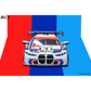 Lot57Supplies Diecast Shop MCS M4 GT3 diecast model car in IMSA retro BMW CSL tribute livery, front view.