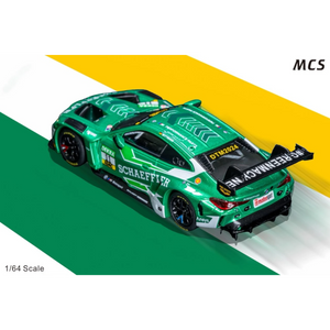 Lot57Supplies Diecast Shop 1:64 scale MCS M4 GT3 diecast model car in green Schaeffler DTM 2024 racing livery