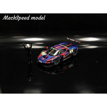 Lot57Supplies Diecast Shop MechSpeed 296GT3 resin model car in Red Bull 31 livery with a driver figure, 1:64 scale.