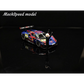 Lot57Supplies Diecast Shop MechSpeed 296GT3 resin model car in Red Bull livery with a driver figure on black surface