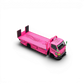Lot57Supplies Diecast Shop Mega Gear Custom Hauler 1:64 scale diecast truck in pink dino theme with racing decals.