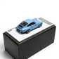 Lot57Supplies Diecast Shop Meissen Blue DeepMaker Singer DLS 1:64 scale resin model car on display base.