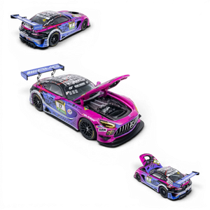 Lot57Supplies Diecast Shop KILO 1:64 scale Mercedes-AMG GT GT3 diecast model in purple and black race livery.