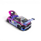 Lot57Supplies Diecast Shop 1:64 scale KILO Mercedes-AMG GT GT3 race car with open hood and purple and black livery