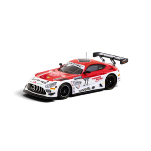 Lot57Supplies Diecast Shop 1:64 scale Tarmac Works Mercedes AMG GT3 race car in red and white livery