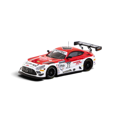 Lot57Supplies Diecast Shop 1:64 scale Tarmac Works Mercedes AMG GT3 race car in red and white livery