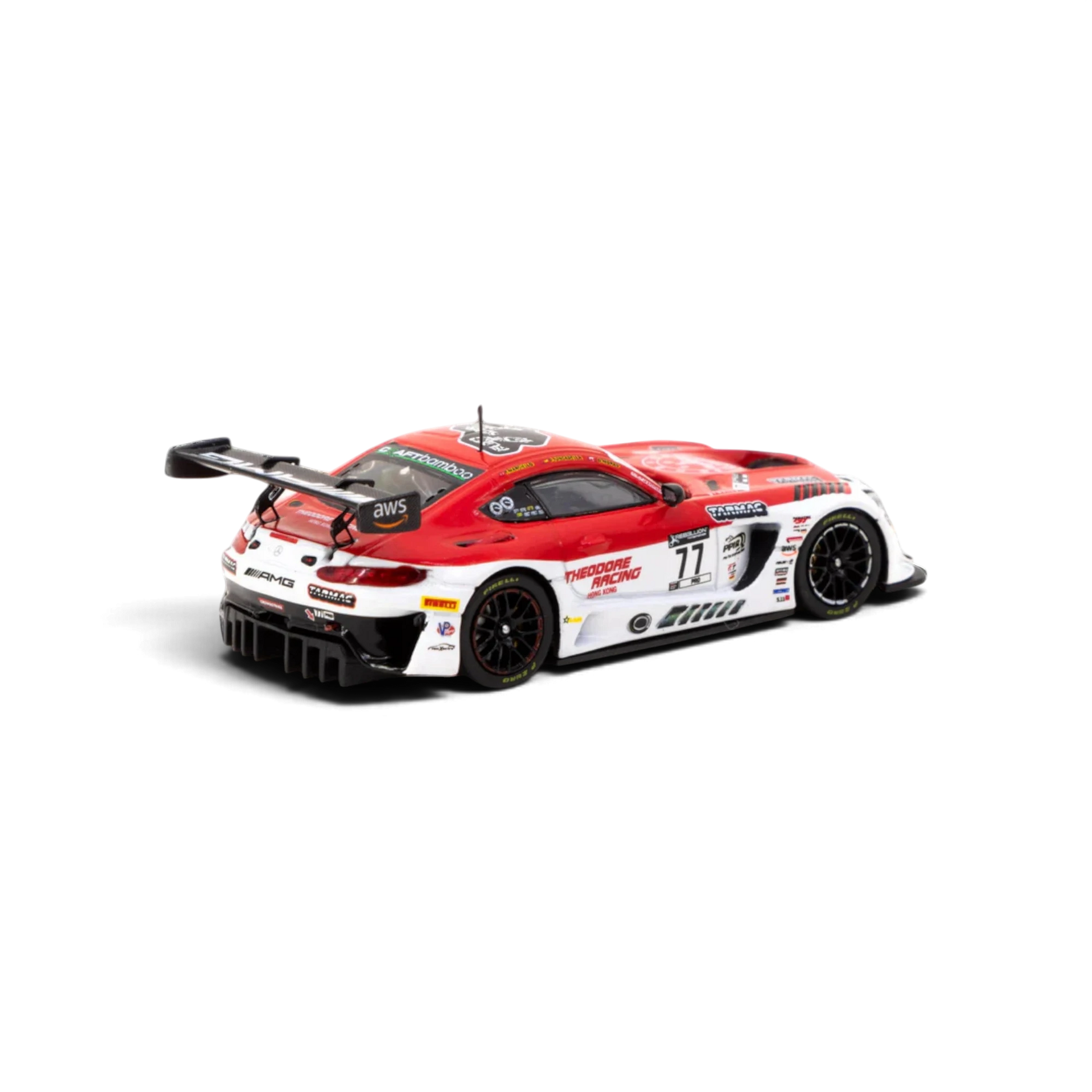 Lot57Supplies Diecast Shop Tarmac Works 1:64 scale Mercedes AMG GT3 Indianapolis 8h 2022 winner diecast race car