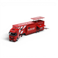 Lot57Supplies Diecast Shop 1:64 scale red Mercedes-Benz Actros K-MAN race support truck model with open trailer roof
