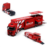 Lot57Supplies Diecast Shop 1:64 scale Mercedes-Benz Actros K-MAN race support truck model in red diecast metal.