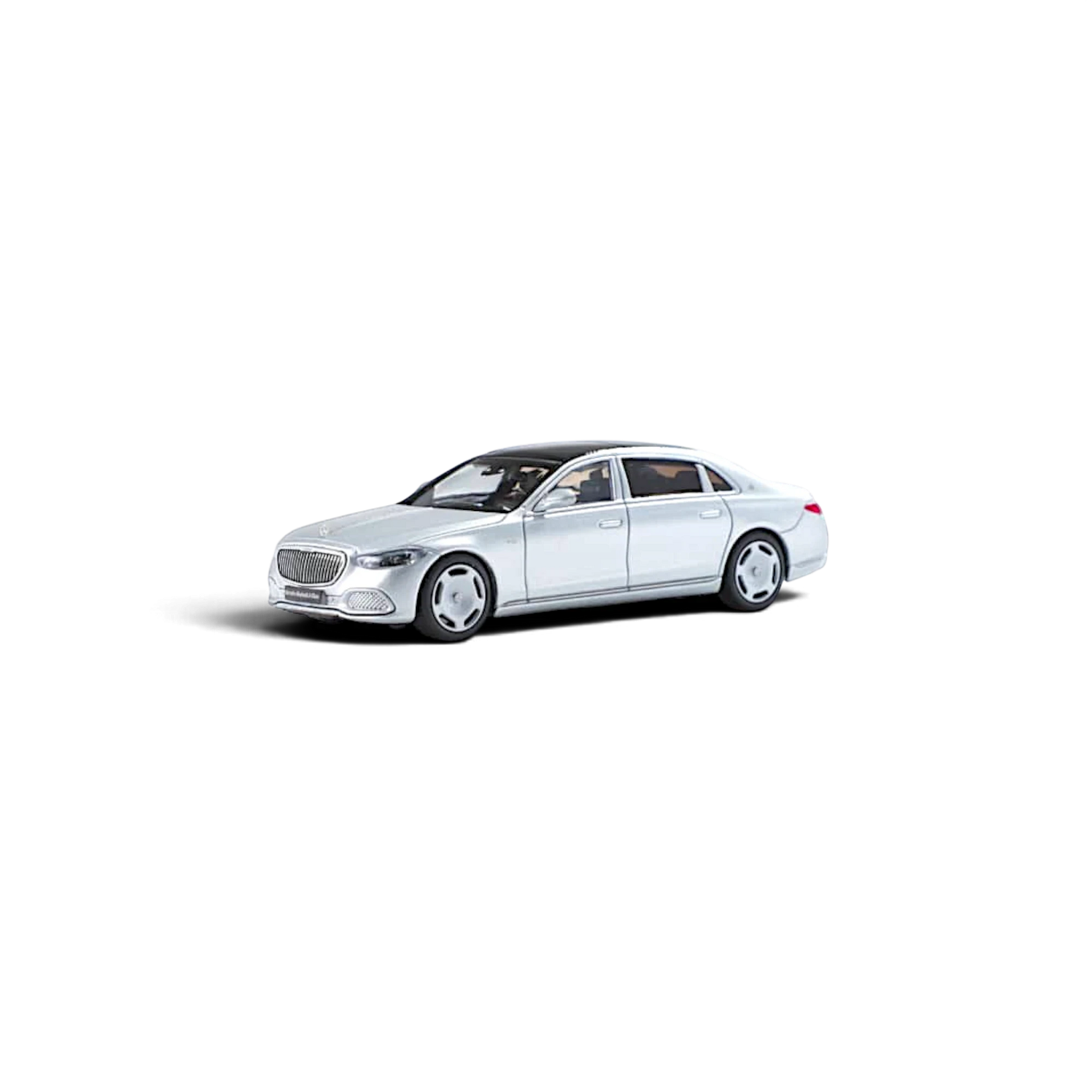 AR BOX 1:64 scale diecast 2021 Mercedes-Benz Maybach W223 in matte silver from Lot57Supplies Diecast Shop