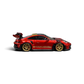 Lot57Supplies Diecast Shop metallic red HH Model Porsche 992.1 GT3 RS 1:64 scale resin diecast car side view