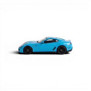 Lot57Supplies Diecast Shop Strive Glow x Wam 1:64 scale Miami Blue 599GTO resin model car side view