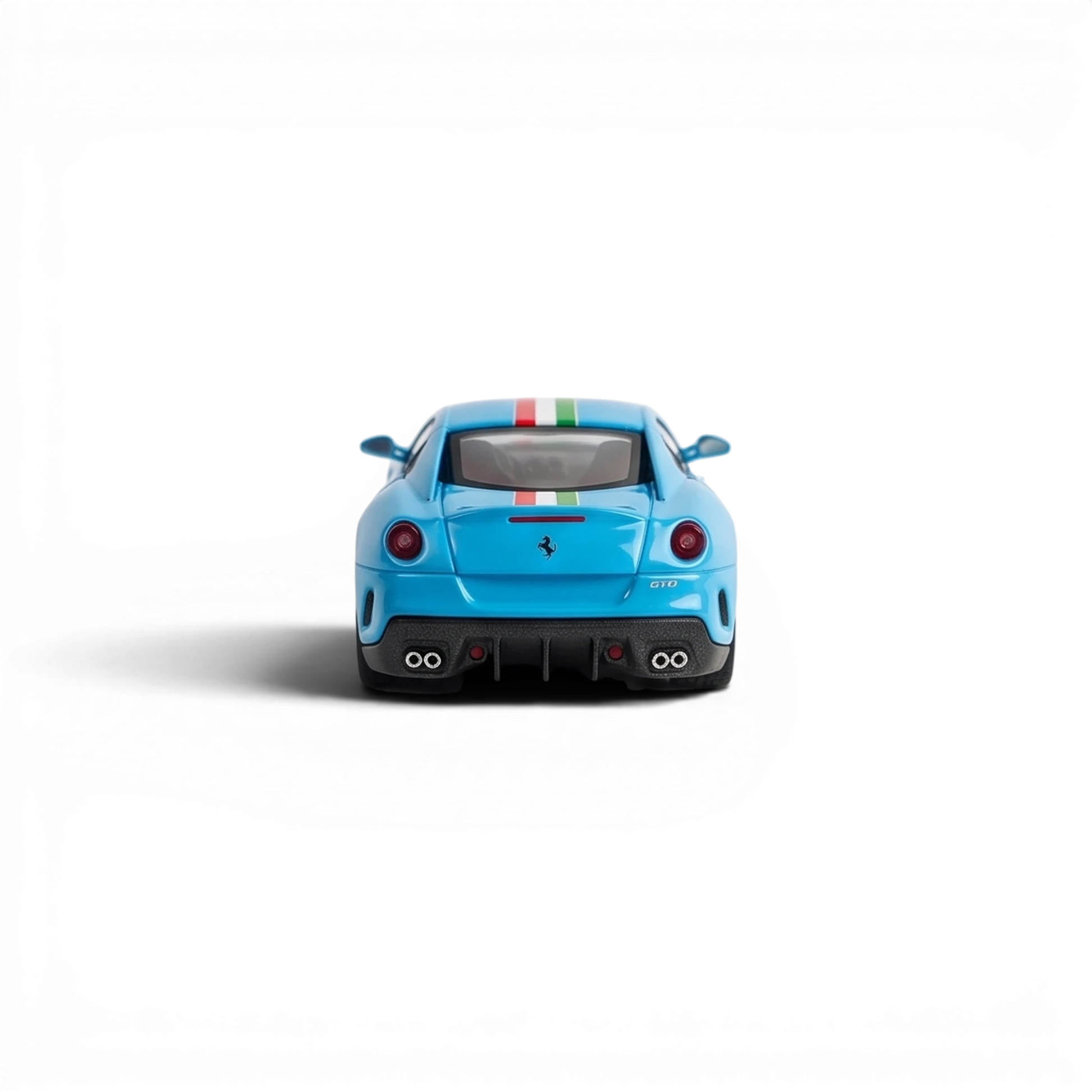 Lot57Supplies Diecast Shop 1:64 scale Strive Glow x Wam 599gto resin model car in Miami Blue with Italian stripe