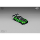 Lot57Supplies Diecast Shop Micro Turbo 1:64 scale transparent green S2000 race car with carbon fiber hood and spoiler