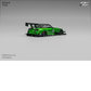Lot57Supplies Diecast Shop Micro Turbo 1:64 scale transparent green S2000 race car diecast model with rear wing