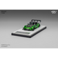 Lot57Supplies Diecast Shop Micro Turbo 1:64 scale S2000 race car in transparent green with black racing details
