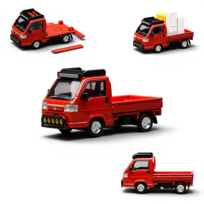 Lot57Supplies Diecast Shop MOTORHELIX 1:64 scale Milano Red Honda Acty Truck customized diecast model vehicle