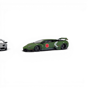 Lot57Supplies Diecast Shop MiniCraftsman 1:64 scale resin LB Murcielago model car in combat green with racing decals
