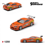 Lot57Supplies Diecast Shop MiniGT 1:64 scale orange Toyota Supra BOMEX Fast & Furious Brian O'Conner diecast model
