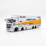 Lot57Supplies Diecast Shop 1:64 scale Mitsubishi Fuso Super Great LBWK diecast truck in white with yellow lightning