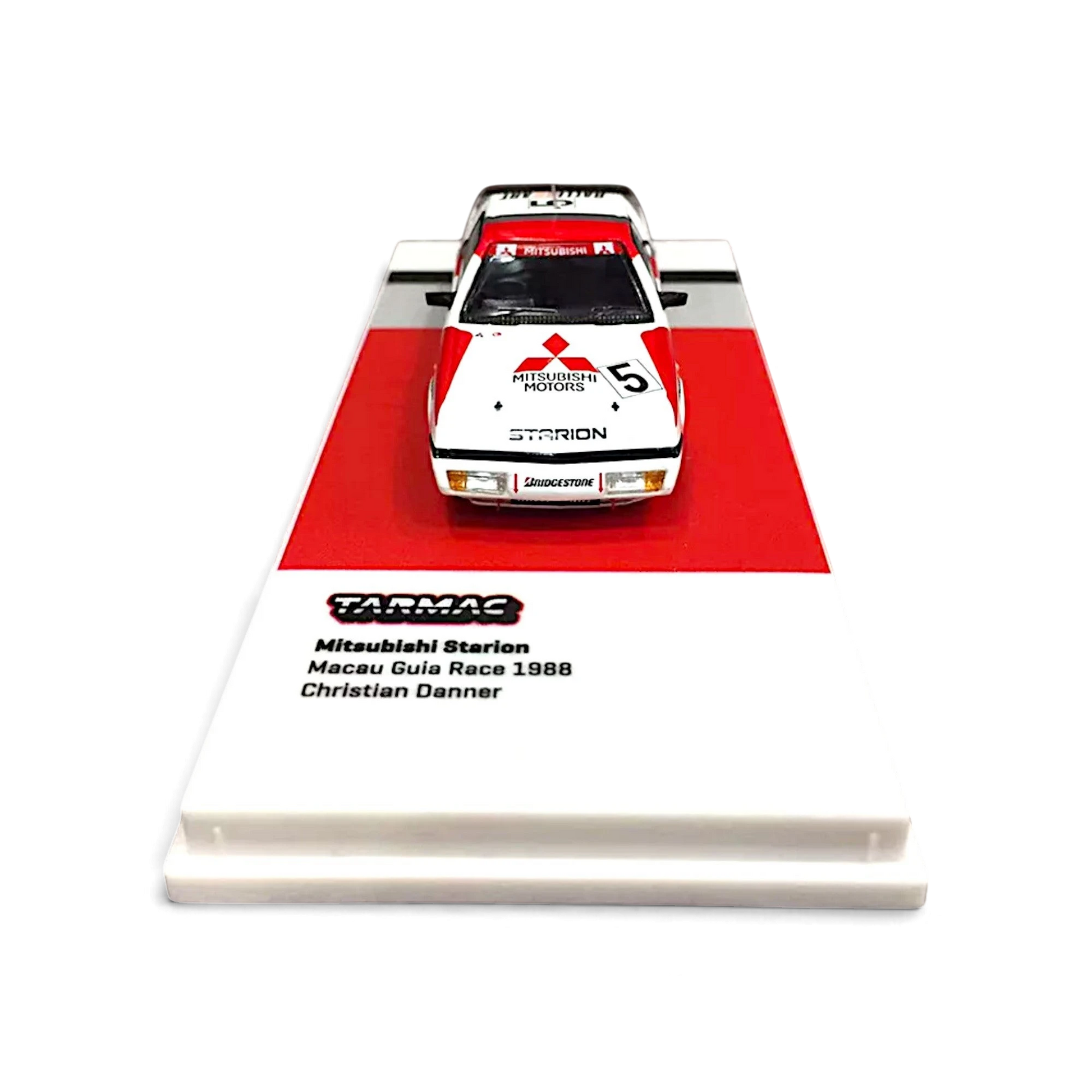 Lot57Supplies Diecast Shop 1:64 scale Tarmac Works Mitsubishi Starion Macau Guia Race 1988 #5 diecast model car