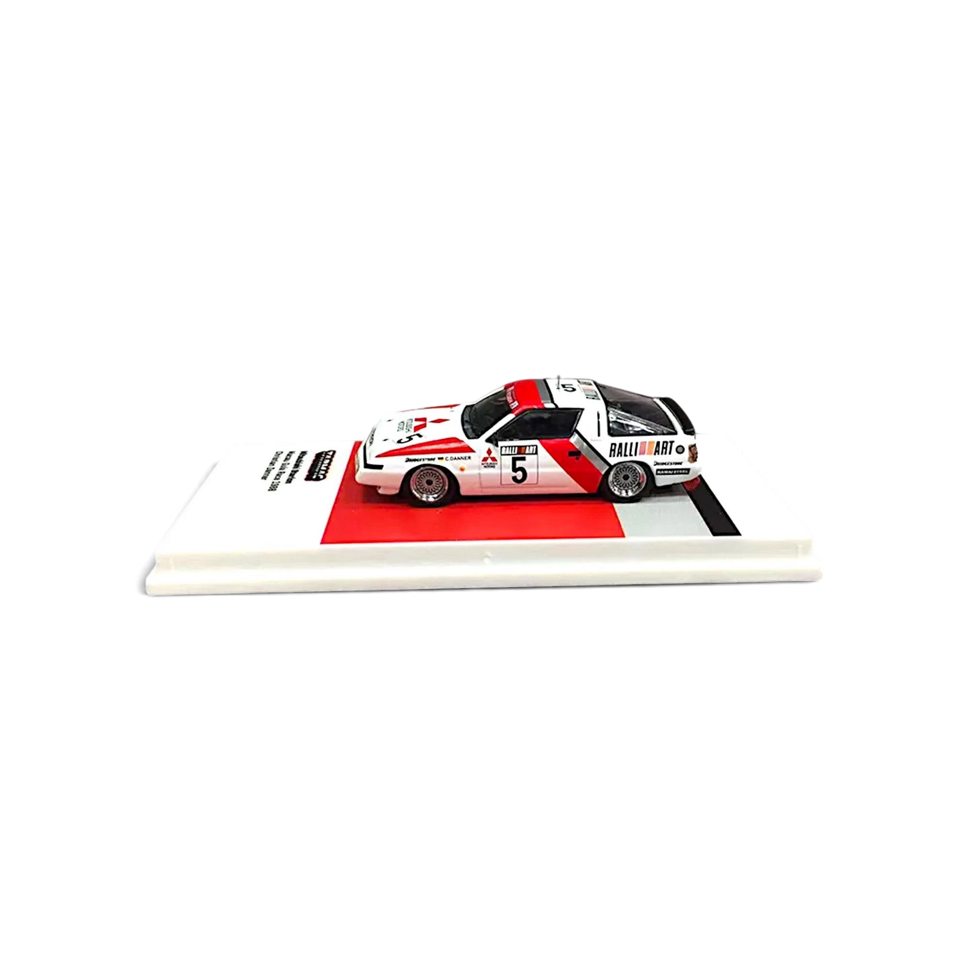 Lot57Supplies Diecast Shop 1:64 scale Tarmac Works Mitsubishi Starion Macau Guia race car with #5 livery