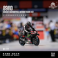 Lot57Supplies Diecast Shop MoreArt 1:64 scale resin motorcycle action figure with black racing gear and livery