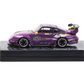 Lot57Supplies Diecast Shop motokit RWB Modified 1:64 scale diecast car in purple Old Altar livery with racing decals