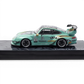 Lot57Supplies Diecast Shop motokit RWB Modified 1:64 scale diecast car in mint green Sichuan Pepper livery side view