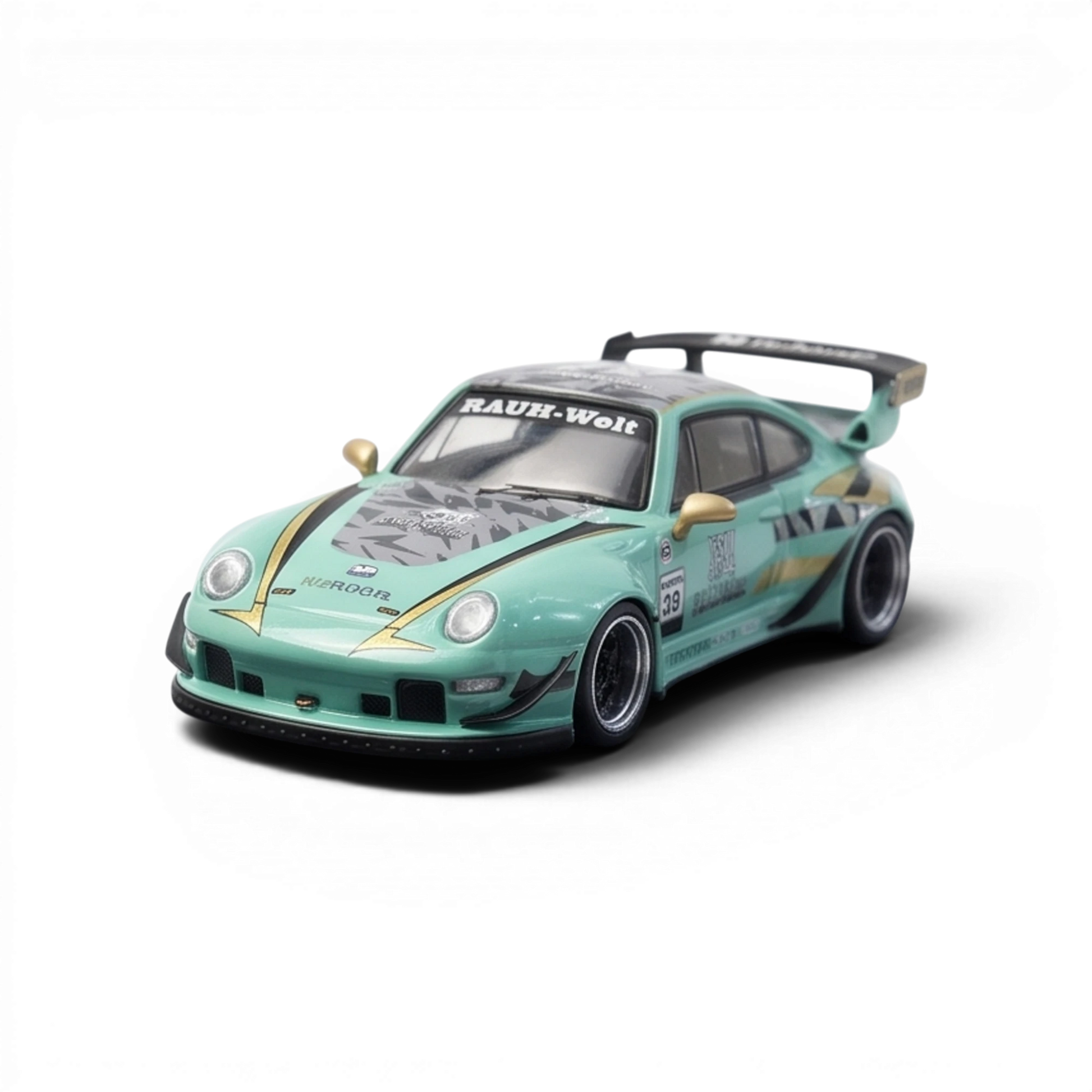 Lot57Supplies Diecast Shop motokit RWB Modified 1:64 scale diecast car in Sichuan Pepper livery with custom decals
