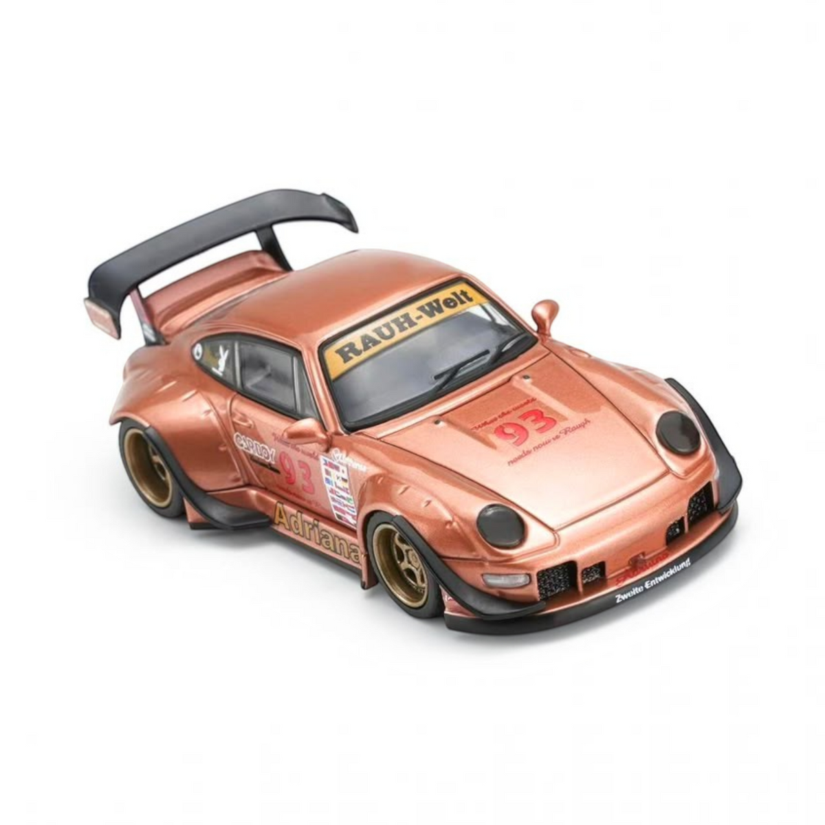 Lot57Supplies Diecast Shop 1:64 scale MotorHelix RWB 993 diecast model car in metallic copper Adriana finish