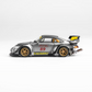 Lot57Supplies Diecast Shop MotorHelix RWB 993 diecast model car in gun grey with gold wheels and racing decals