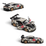 Lot57Supplies Diecast Shop 1:64 scale Demon King Auto 911RS diecast car with mummy livery, gold wheels, and open doors.