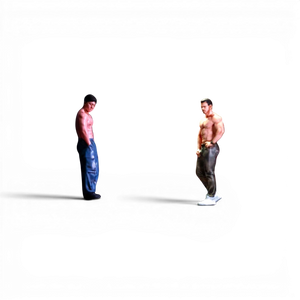Lot57Supplies Diecast Shop EHC Model 1:64 scale resin muscle man duo figures for diecast car dioramas