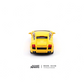 Rear view of a yellow NAMELESS Lamborghini Gallardo 1:64 scale diecast model car from Lot57Supplies Diecast Shop