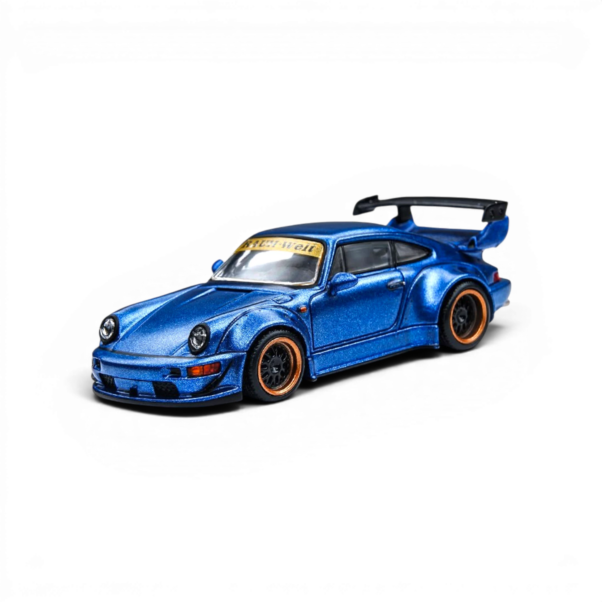Lot57Supplies Diecast Shop TimeMicro x PSC DESIGN RWB 964 navy blue diecast model car with widebody kit