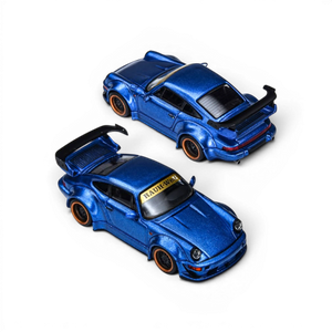 Lot57Supplies Diecast Shop navy blue TimeMicro PSC DESIGN RWB 964 diecast model car in 1:64 scale