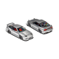 Lot57Supplies Diecast Shop MicroTurbo Nissan 180SX diecast model cars in metallic silver with Rocket Bunny body kit.