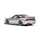 Lot57Supplies Diecast Shop MicroTurbo Nissan 180SX in metallic silver with Rocket Bunny kit and cambered alloy wheels
