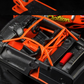 Lot57Supplies Diecast Shop 1:64 scale Nissan Fairlady Z Z33 Option Stream Z diecast model interior with orange roll cage