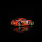 Lot57Supplies Diecast Shop 1:64 scale orange Nissan Fairlady Z Z33 Option Stream Z diecast model car with gold wheels