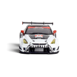 Lot57Supplies Diecast Shop Decode LB 35GT-RR Nissan diecast model car with shark teeth livery and high rear wing