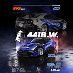 Lot57Supplies Diecast Shop 1:64 scale Demon King Auto Nissan GT-R R35 diecast model in RYDANZ 441B.W racing livery.