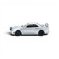 Lot57Supplies Diecast Shop silver Street Weapon Nissan R34 GT-R 1:64 scale diecast model with front snow lights.