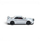 Lot57Supplies Diecast Shop silver Nissan R34 GT-R 1:64 scale diecast model with front snow lights.