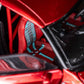 Lot57Supplies Diecast Shop PGM Nissan R35 widebody interior with red racing seat and blue Takata harness