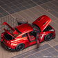 Lot57Supplies Diecast Shop PGM Nissan R35 widebody diecast model in metallic red with opening doors and trunk