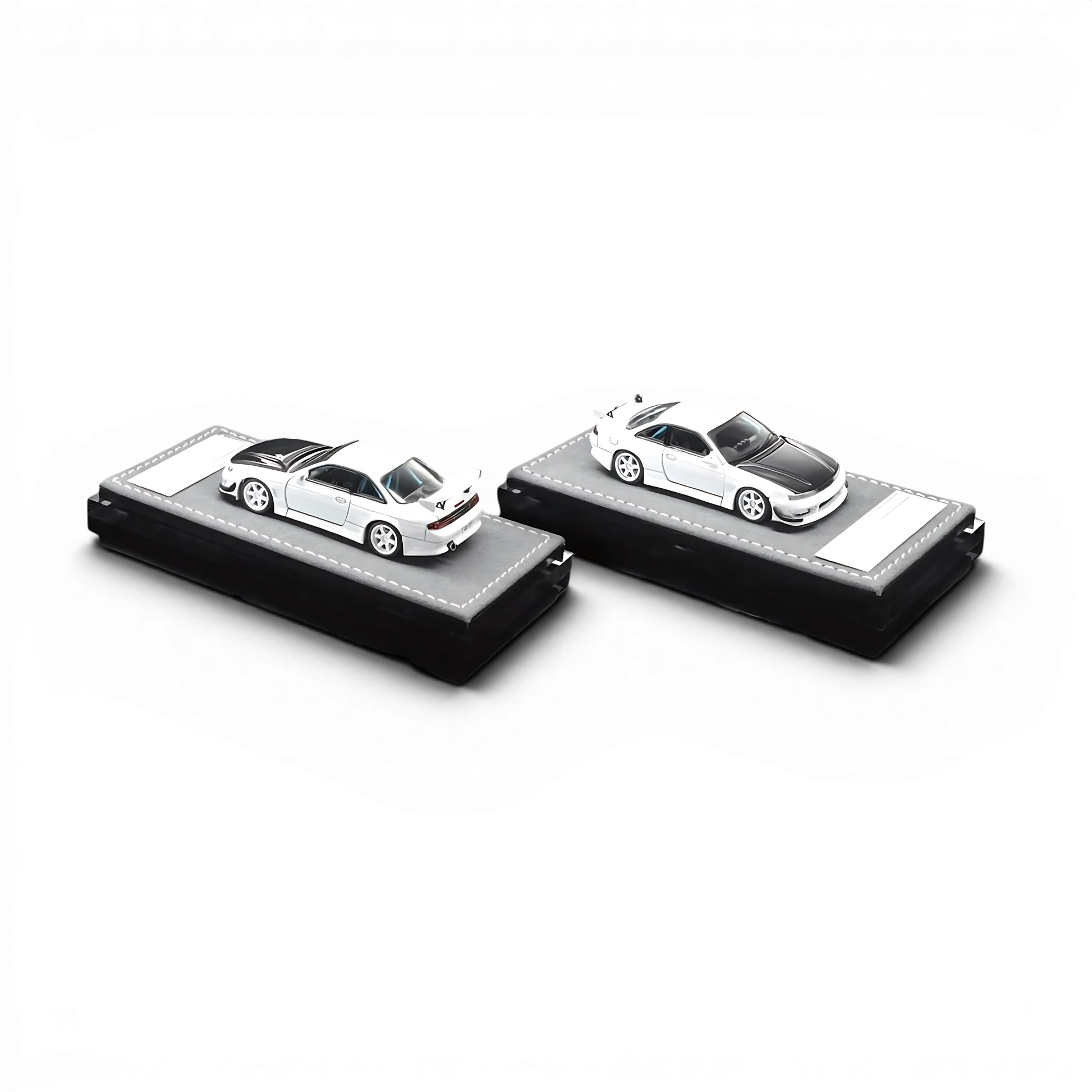 Lot57Supplies Diecast Shop MORTAL 1:64 scale white Nissan S14 Kouki diecast model cars with carbon fiber hoods
